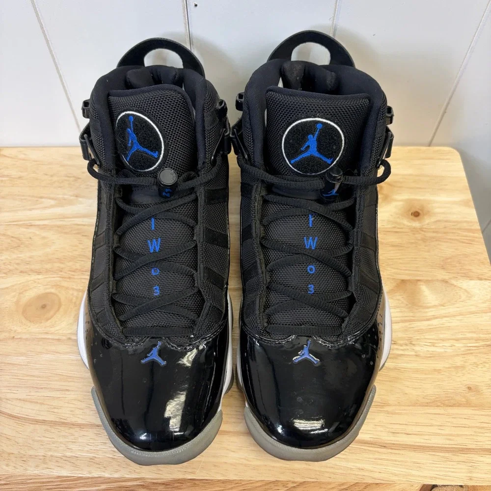 Jordan 6 Rings Basketball Shoes Men Size 9.5 Varsity Royal Space Jam 322992-006